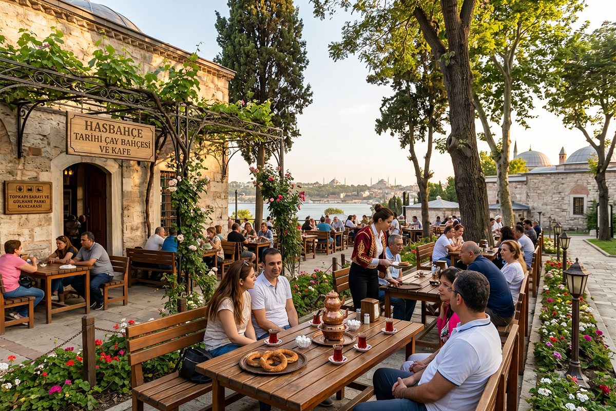 Historische Teehäuser und Cafés in der Nähe des Topkapi-Palastes